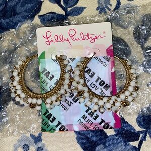 NWT GWP Lilly Pulitzer Hoop Earrings